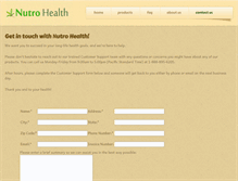 Tablet Screenshot of nutrocs.com